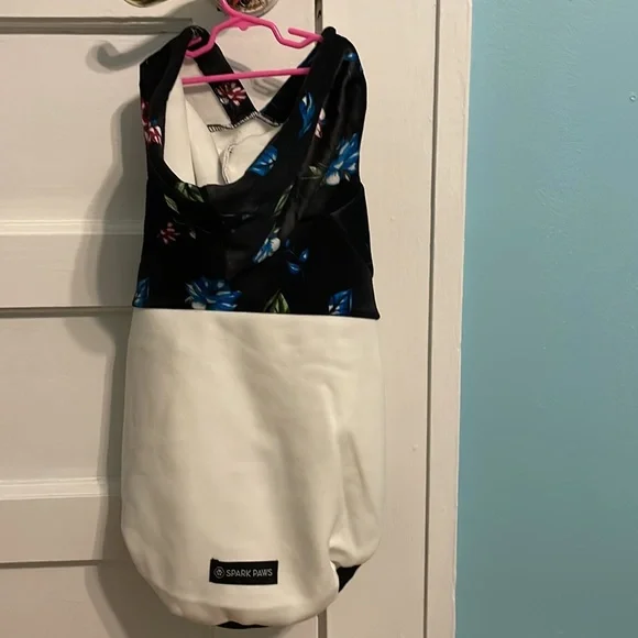 Spark Paw Official Floral Dog Hoodie - Picture 2 of 7